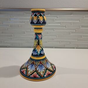 Deruta Ceramic Candlestick 6"